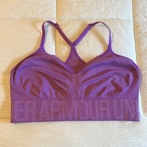 Purple Under Armour Sports Bra
